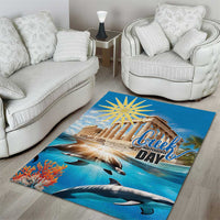 Greece Independence Day 25th March Area Rug Scenery in Greece