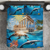 Greece Independence Day 25th March Bedding Set Scenery in Greece
