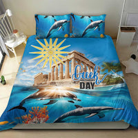 Greece Independence Day 25th March Bedding Set Scenery in Greece