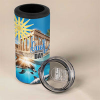 Greece Independence Day 25th March 4 in 1 Can Cooler Tumbler Scenery in Greece