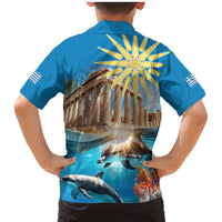 Greece Independence Day 25th March Family Matching Mermaid Dress and Hawaiian Shirt Scenery in Greece