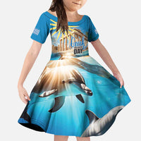 Greece Independence Day 25th March Family Matching Summer Maxi Dress and Hawaiian Shirt Scenery in Greece