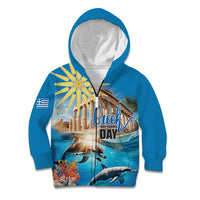 Greece Independence Day 25th March Kid Hoodie Scenery in Greece