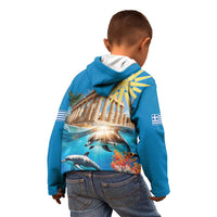 Greece Independence Day 25th March Kid Hoodie Scenery in Greece