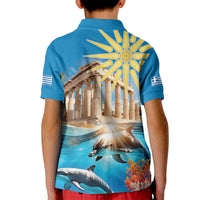 Greece Independence Day 25th March Kid Polo Shirt Scenery in Greece