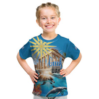 Greece Independence Day 25th March Kid T Shirt Scenery in Greece