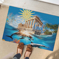 Greece Independence Day 25th March Rubber Doormat Scenery in Greece
