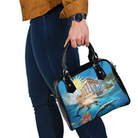 Greece Independence Day 25th March Shoulder Handbag Scenery in Greece