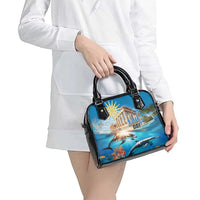 Greece Independence Day 25th March Shoulder Handbag Scenery in Greece