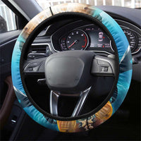 Greece Independence Day 25th March Steering Wheel Cover Scenery in Greece