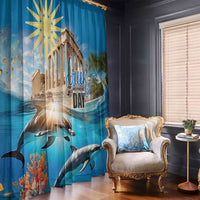 Greece Independence Day 25th March Window Curtain Scenery in Greece