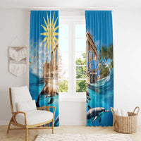 Greece Independence Day 25th March Window Curtain Scenery in Greece