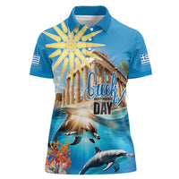 Greece Independence Day 25th March Women Polo Shirt Scenery in Greece