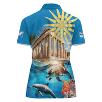 Greece Independence Day 25th March Women Polo Shirt Scenery in Greece