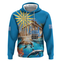 Greece Independence Day 25th March Zip Hoodie Scenery in Greece