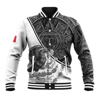 Personalized Mexico Aztec Calendar Baseball Jacket Flag and Coat of Arms