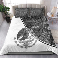 Personalized Mexico Aztec Calendar Bedding Set Flag and Coat of Arms