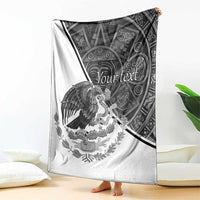 Personalized Mexico Aztec Calendar Blanket Flag and Coat of Arms