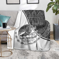 Personalized Mexico Aztec Calendar Blanket Flag and Coat of Arms