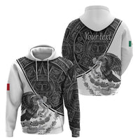 Personalized Mexico Aztec Calendar Hoodie Flag and Coat of Arms