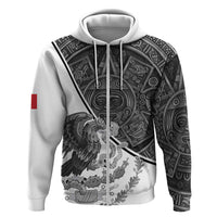 Personalized Mexico Aztec Calendar Hoodie Flag and Coat of Arms