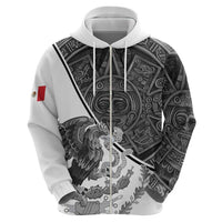 Personalized Mexico Aztec Calendar Hoodie Flag and Coat of Arms