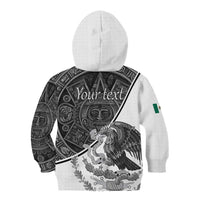 Personalized Mexico Aztec Calendar Kid Hoodie Flag and Coat of Arms