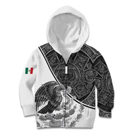 Personalized Mexico Aztec Calendar Kid Hoodie Flag and Coat of Arms