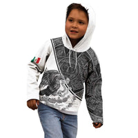 Personalized Mexico Aztec Calendar Kid Hoodie Flag and Coat of Arms