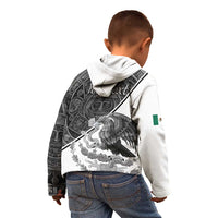 Personalized Mexico Aztec Calendar Kid Hoodie Flag and Coat of Arms