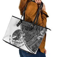 Personalized Mexico Aztec Calendar Leather Tote Bag Flag and Coat of Arms