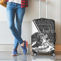 Personalized Mexico Aztec Calendar Luggage Cover Flag and Coat of Arms