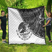 Personalized Mexico Aztec Calendar Quilt Flag and Coat of Arms