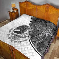 Personalized Mexico Aztec Calendar Quilt Flag and Coat of Arms