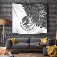 Personalized Mexico Aztec Calendar Tapestry Flag and Coat of Arms
