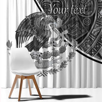 Personalized Mexico Aztec Calendar Window Curtain Flag and Coat of Arms
