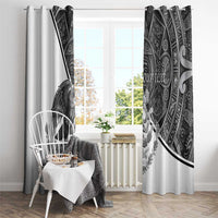 Personalized Mexico Aztec Calendar Window Curtain Flag and Coat of Arms