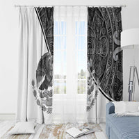 Personalized Mexico Aztec Calendar Window Curtain Flag and Coat of Arms