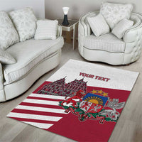 Personalized Riga Town Hall Square Latvia Area Rug Coat of Arms