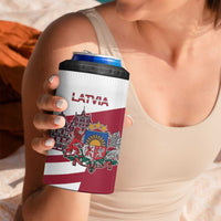 Personalized Riga Town Hall Square Latvia 4 in 1 Can Cooler Tumbler Coat of Arms