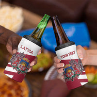 Personalized Riga Town Hall Square Latvia 4 in 1 Can Cooler Tumbler Coat of Arms