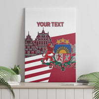 Personalized Riga Town Hall Square Latvia Canvas Wall Art Coat of Arms