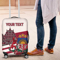 Personalized Riga Town Hall Square Latvia Luggage Cover Coat of Arms