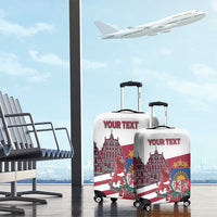 Personalized Riga Town Hall Square Latvia Luggage Cover Coat of Arms