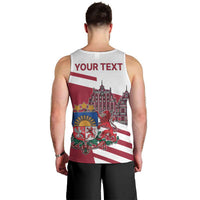 Personalized Riga Town Hall Square Latvia Men Tank Top Coat of Arms
