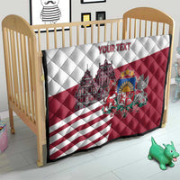 Personalized Riga Town Hall Square Latvia Quilt Coat of Arms