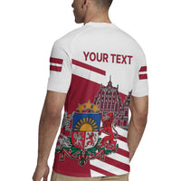 Personalized Riga Town Hall Square Latvia Rugby Jersey Coat of Arms