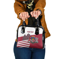 Personalized Riga Town Hall Square Latvia Shoulder Handbag Coat of Arms