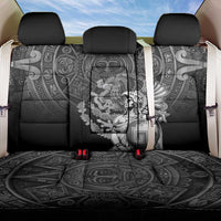 Mexico Aztec Warrior Back Car Seat Cover Huitzilopochtli With Aztec Calendar