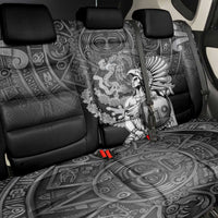 Mexico Aztec Warrior Back Car Seat Cover Huitzilopochtli With Aztec Calendar
